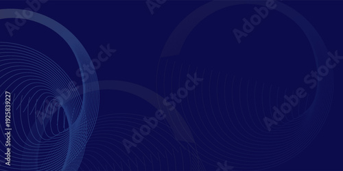 Abstract blue background with glowing curved lines. Shiny blue swirl curve lines design. Spiral lines. Geometric oval pattern. Futuristic technology concept. Vector illustration