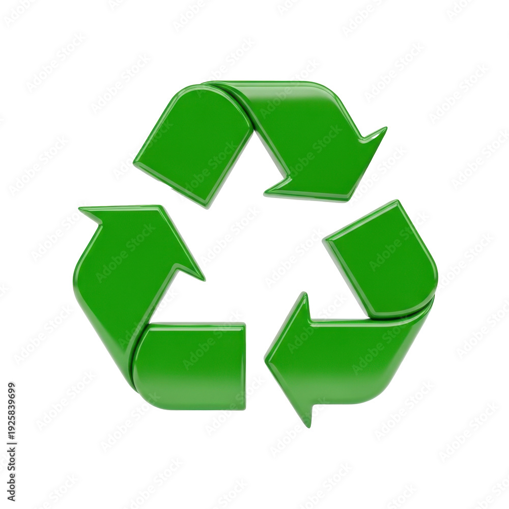 Obraz premium Green Recycling Symbol