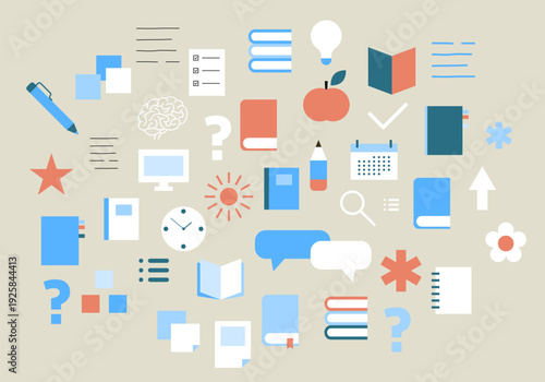 Exam preparation elements. Exam success. Education and study plan