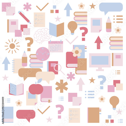 Exam preparation elements. Exam success. Education and study plan