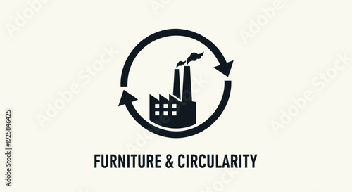 Furniture and circularity icon