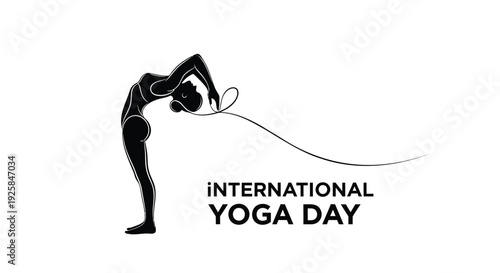 International Yoga Day vector illustration