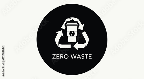 Zero waste icon