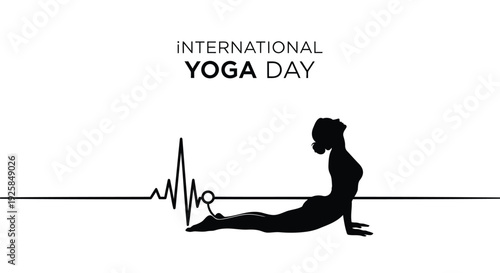 International Yoga Day vector icon