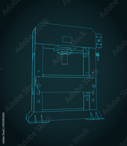 Hydraulic press sketch