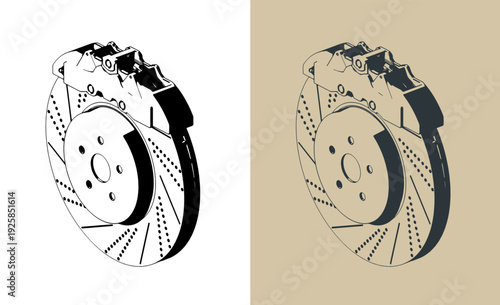 Brake disc illustrations