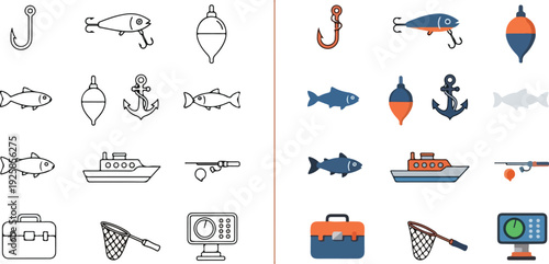 Comprehensive set of travel and summer vacation vector icons featuring beach, sea, and nautical design symbols like a boat, lighthouse, and palm tree for web illustration