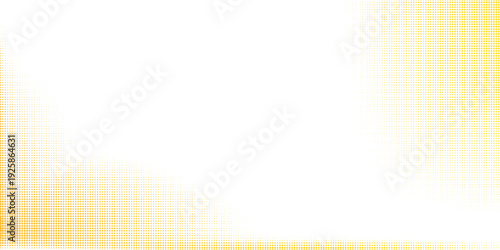 Yellow halftone pattern. Retro comic gradient background. vector illustration