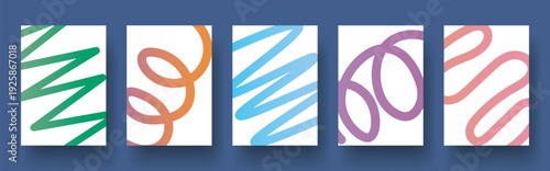 Abstrat flyer dynamic line