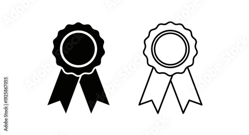 Mother's day ribbon badge for gift wrapping and celebration Vector