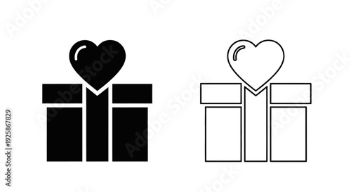 Mother's day present with heart shaped ribbon Vector