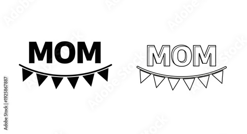 Mother's day celebration banner design ideas with keywords Vector