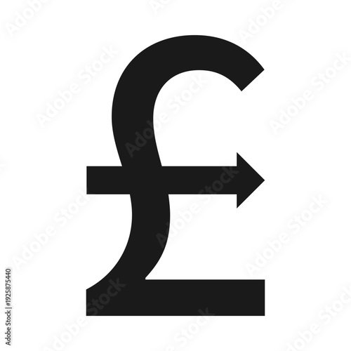 British Pound Arrow Money Transfer Icon