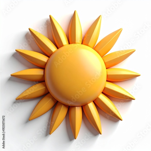 3D sun icon, high quality 3D meteorologic  icon