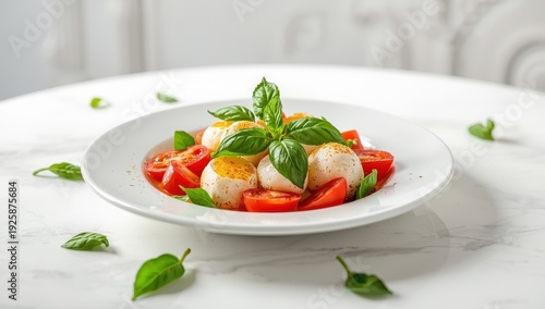 Wallpaper Mural An artfully organized Caprese salad image Torontodigital.ca