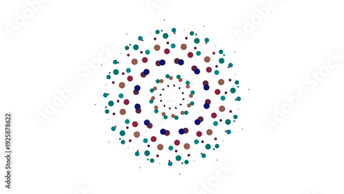 Valokuva complex colorful arabesque kaleidoscopic round decorative intricate abstract des