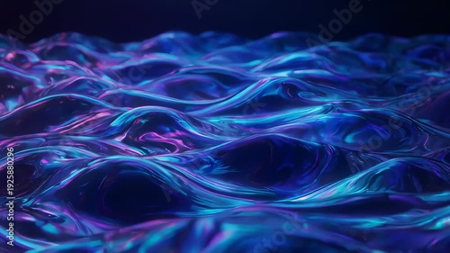 Abstract Waves of Light and Color in a Dynamic Motion.