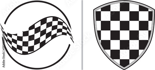 A minimalist vector set featuring two outlined clouds on the left and a single solid black cloud on the right, separated by a vertical divider. Clean, modern icons for weather or UI design.