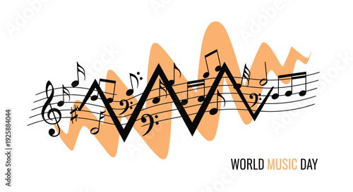 World Music Day vector graphic