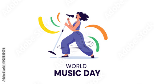 World Music Day vector icon