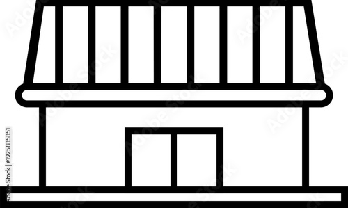 Storefront line black icon. shop icon. store.