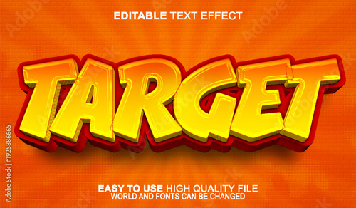  Target Goal Aim Focus Objective Vector Fully Editable Smart Object Text Effect