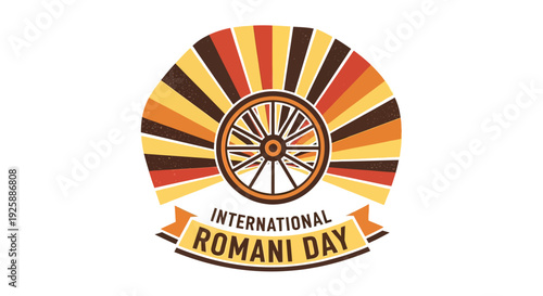 International Romani Day Celebration Logo Design.