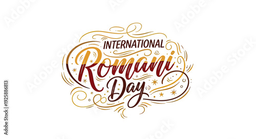International Romani Day Celebration Typography Design 2.