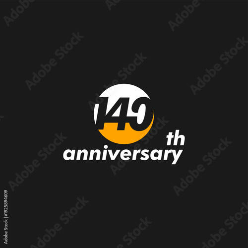 anniversary logo design, 140th anniversary, symbol, icon, party, logo design for 140th anniversary, vector, success, illustration, birthday, symbol, background, year, congratulations, greeting, invita