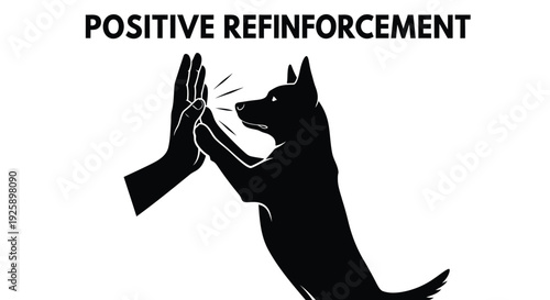 Positive reinforcement dog training icon