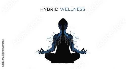 Meditation and wellness vector icon