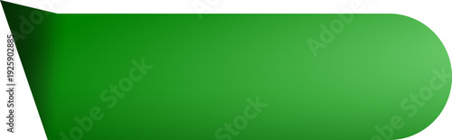 Green Chat Bubble Button Banner for Online Support, Messaging Application, and Friendly Website UI