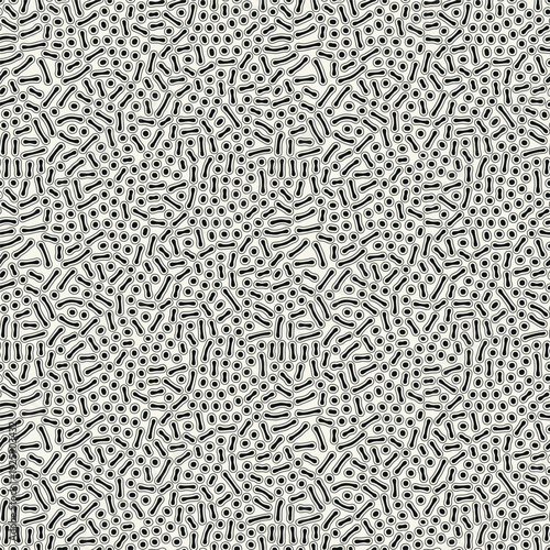 Vector seamless pattern. Modern stylish texture with smooth natural maze. Repeating abstract tileable background. Compound organic shapes. Trendy surface design.