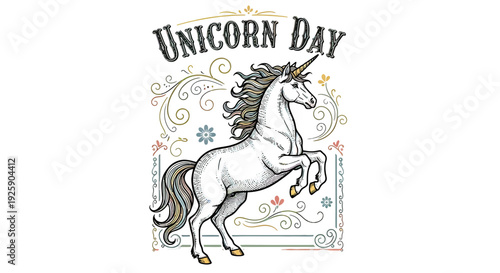 Illustration of a Unicorn in Motion.