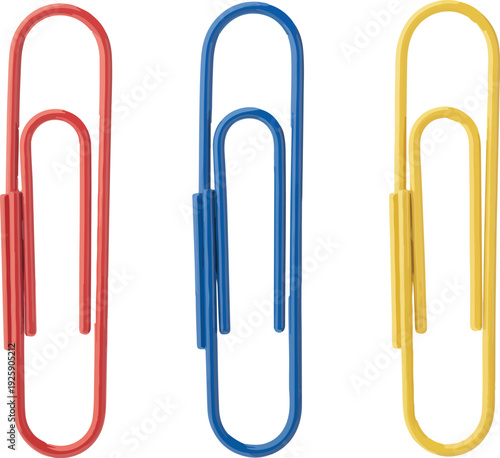 paper clips isolated on white