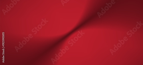 Abstract gradient podium background. Empty red 3D studio background. Clean scene for product presentation mockup template. eps 10