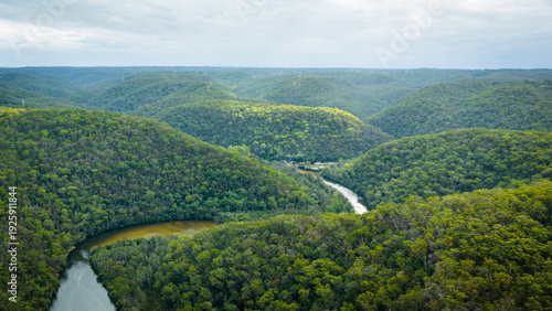 Berowra Waters Marina and Boats Nestled in Ku-ring-gai Chase National Park
