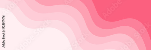 Soft Pink Abstract Wavy Background with Gradient Layers and Minimalist Design. vector illustration