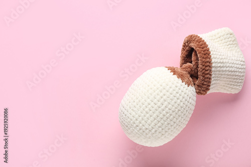 Knitted model of female bre...