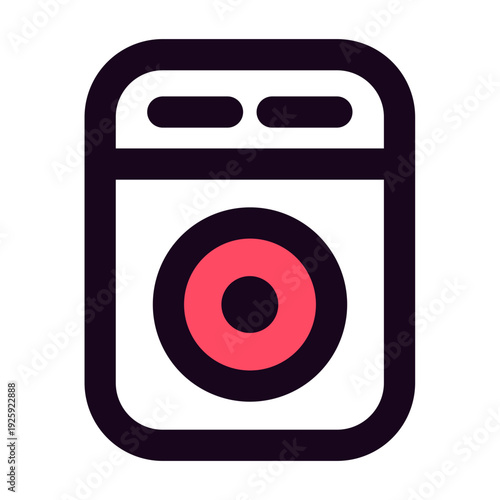 An illustrative icon of washing machine 