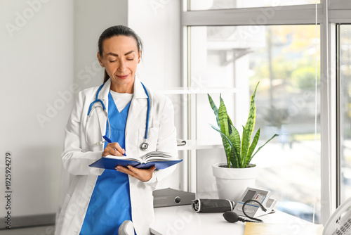 Adult female doctor with no...