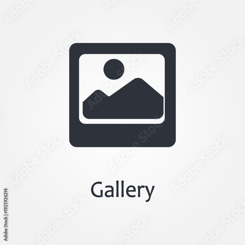 gallery icon symbol illustration vector eps10 logo template design pattern seamless bright minimal design flat design realistic style simple design modern design