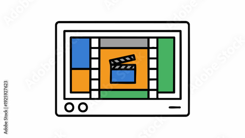 Video editing timeline interface on a computer screen.