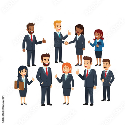 Business team success handshake corporate professionals.