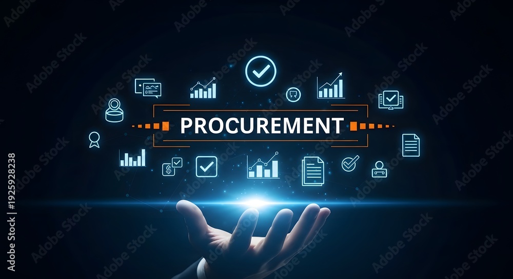 Fototapeta premium Streamlining procurement processes for efficient business operations and supply chain management