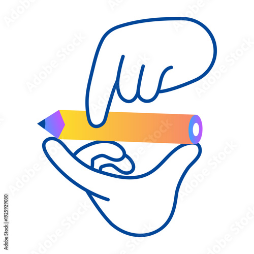 Hand drawn style icon showing team effort 