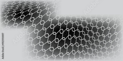Fishing net seamless pattern. Soccer and football gates mesh. Fishnet texture. Basketball hoop and hockey net pattern. Sportswear texture. Chain link fence. Vector illustration on black background.