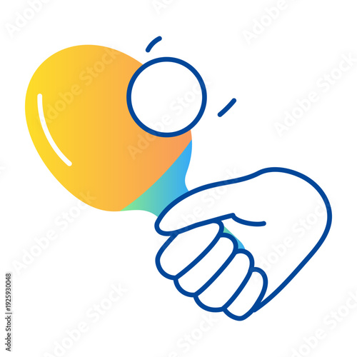 Hand drawn style icon representing table tennis