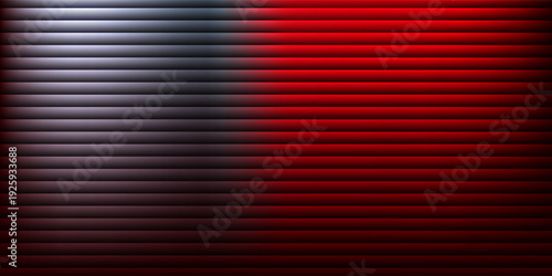 Ripple glass distortion background. Abstract fractal effect ribbed glass texture with vibrant gradients smooth fluted vertical lines. Reeded Bold dynamic design blending futuristic tones vector bg.