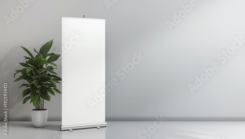 Roll Up Banner Stand Mockup